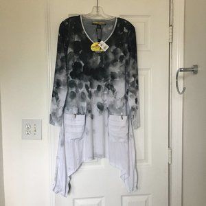 JAMIE SADOCK SUNSENSE LONG SLEEVE DRESS M COVER-UP